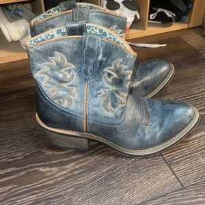 COPY - Leather Laredo mini heeled booties